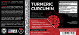 Cognitive Turmeric-Curcumin  w/ BioPerine  NON GMO - 60 Capsules