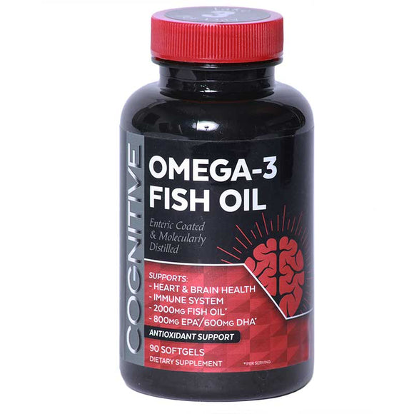 COGNITIVE Omega-3 Mega EPA/DHA Enteric Coated NON GMO - 60 Count